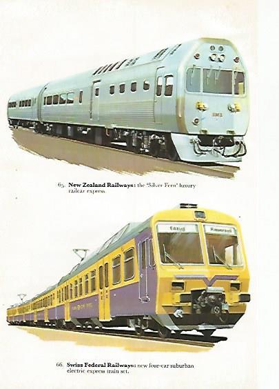 LAMINA 8748: New Zealand Railways. Swiss Federal Railways