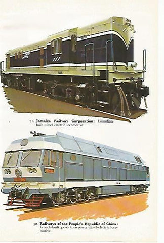 LAMINA 8751: Jamaica Railway Corporation. Railways of the People s Republic of China
