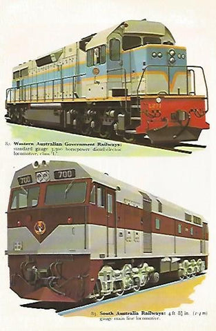 LAMINA 8752: Western Australian Government Railways. South Australia Railway