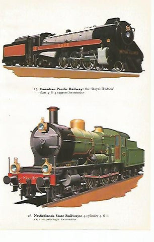 LAMINA 8753: Canadian Pacific Railway. Netherlands State Railways