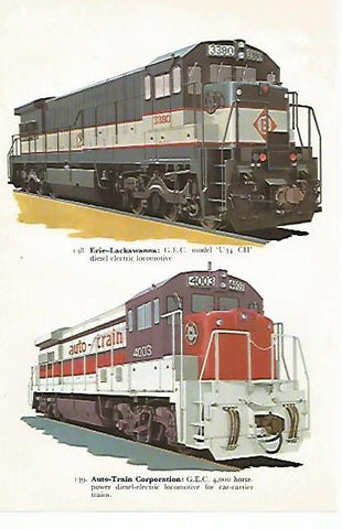 LAMINA 8759: Erie Lackawanna. Auto train Corporation