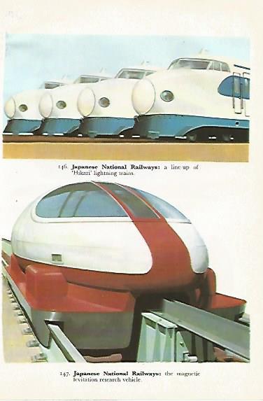 LAMINA 8760: Japanese National Railways: Hikari y Magnetic levitation research vehicle