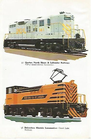 LAMINA 8760-a: Quebec North Shore& Labrador Railway. Driverless Electric Locomotive