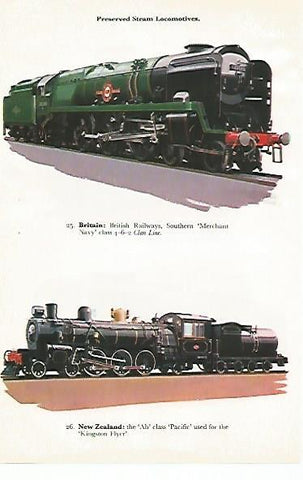 LAMINA 8761a: Merchant Navy. New Zeland Kingston Flyer
