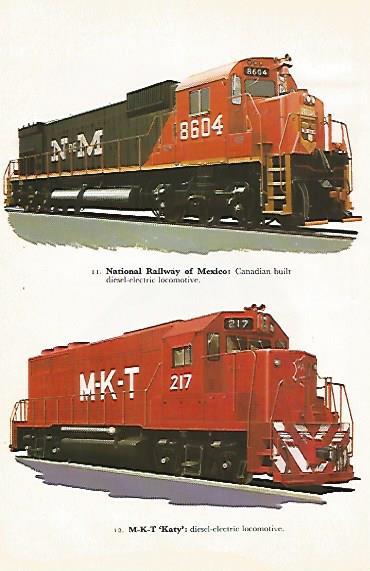 LAMINA 8762: National Railway of Mexico. M-K-T Katy