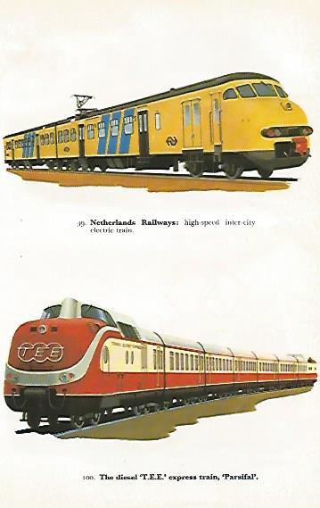 LAMINA 8763a: Netherlands Railways. The diesel TEE Parsifal