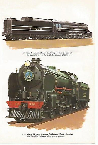 LAMINA 8764a: South Australian Railways. Cape Breton Steam Railway