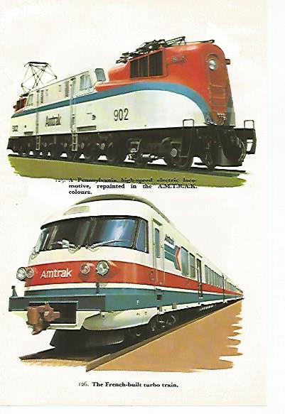 LAMINA 8770: A Pennsylvania high speed electric locomotive. The French built turbo train