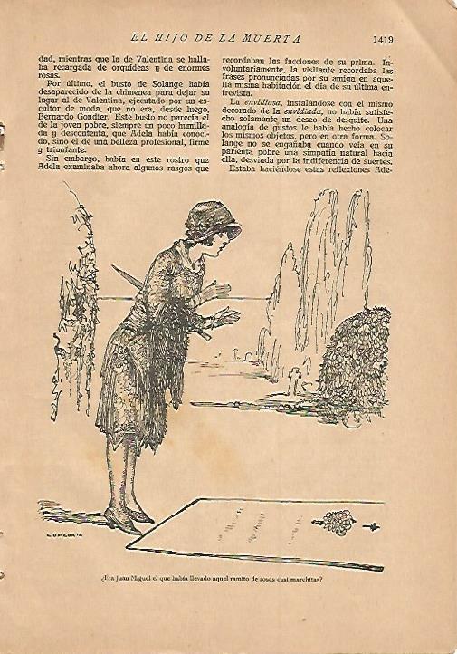 LAMINA 8781: Dibujo de Longoria