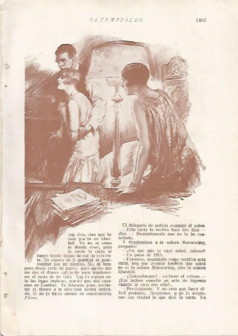 LAMINA 8799: Dibujo de Colher para el relato La Tempestad