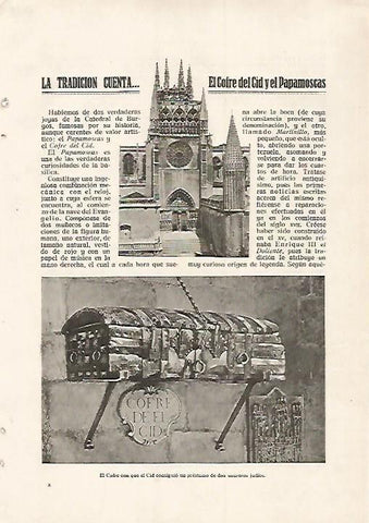 LAMINA 8811: Cofre del Cid en la Catedral de Burgos