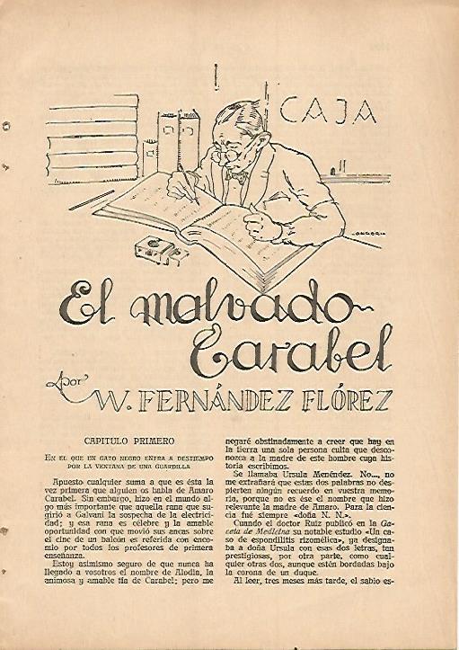 LAMINA 8815: Ilustracion de Longoria para el relato El malvado Carabel