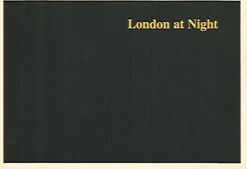 POSTAL A0154: Londres de noche