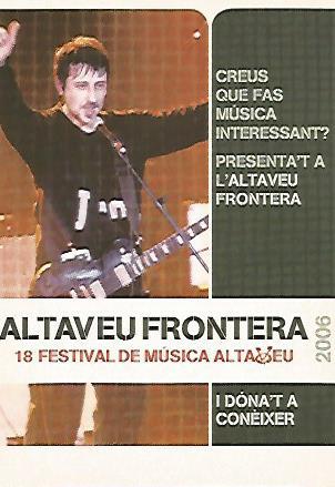 POSTAL A0175 PUBLICITARIA : 18 Festival de Musica Altaveu