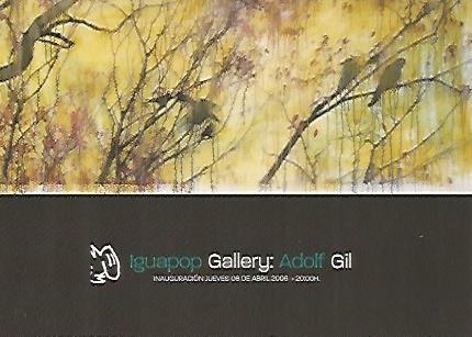 POSTAL A0186 PUBLICITARIA : Iguapop Gallery. Adolf Gil. Barcelona