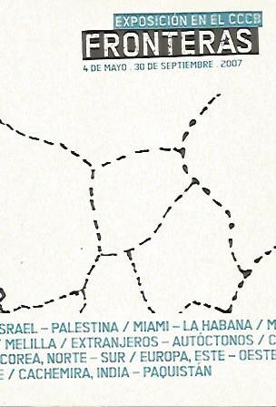 POSTAL A0190 PUBLICITARIA  : Exposicion Fronteras. CCCB