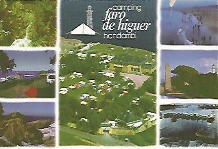 POSTAL A0191 PUBLICITARIA : Camping Faro de Higuer