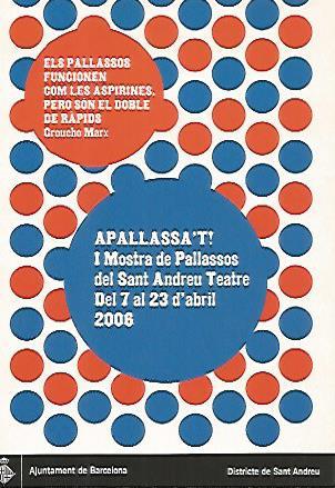 POSTAL A0195 PUBLICITARA: I Mostra de Pallassos del Sant Andreu Teatre