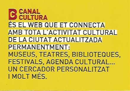 POSTAL A0212 PUBLICITARIA A0212: Canal Cultura