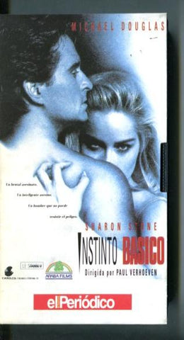VHS: Instinto basico con Michael Douglas y Sharon Sone