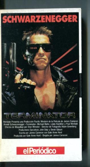 VHS: Terminator con Arnold Schwarzenegger