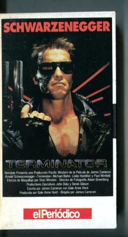 VHS: Terminator con Arnold Schwarzenegger