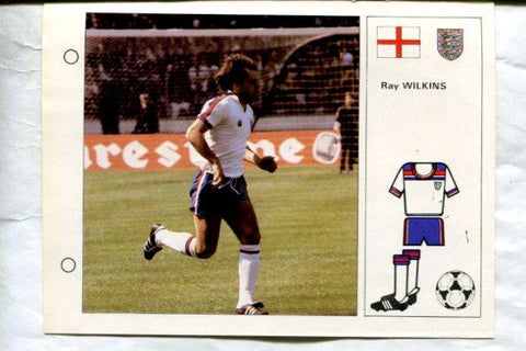 Estrellas del Mundial 82 numero 084: Ray Wilkins de Inglaterra