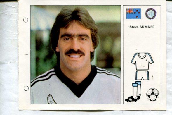 Estrellas del Mundial 82 numero 103: Steve Sumner de Nueva Zelanda