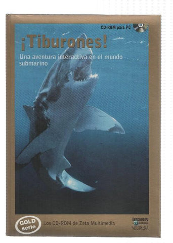 CD-ROM: TIBURONES - Zeta Multimedia (Discovery Channel 1996)