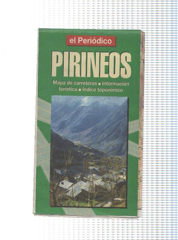 Pirineos. Mapa de carreteras, escala 1:360.000