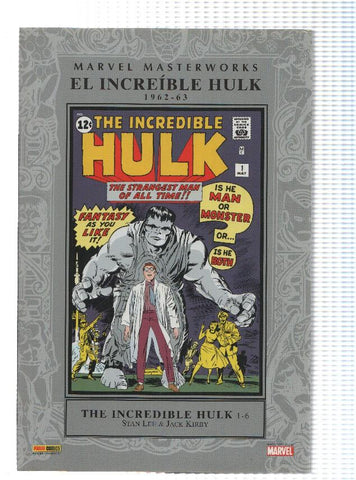 Marvel Masterworks: EL INREIBLE HULK: Volumen 1 - Stan Lee (Panini 2008)