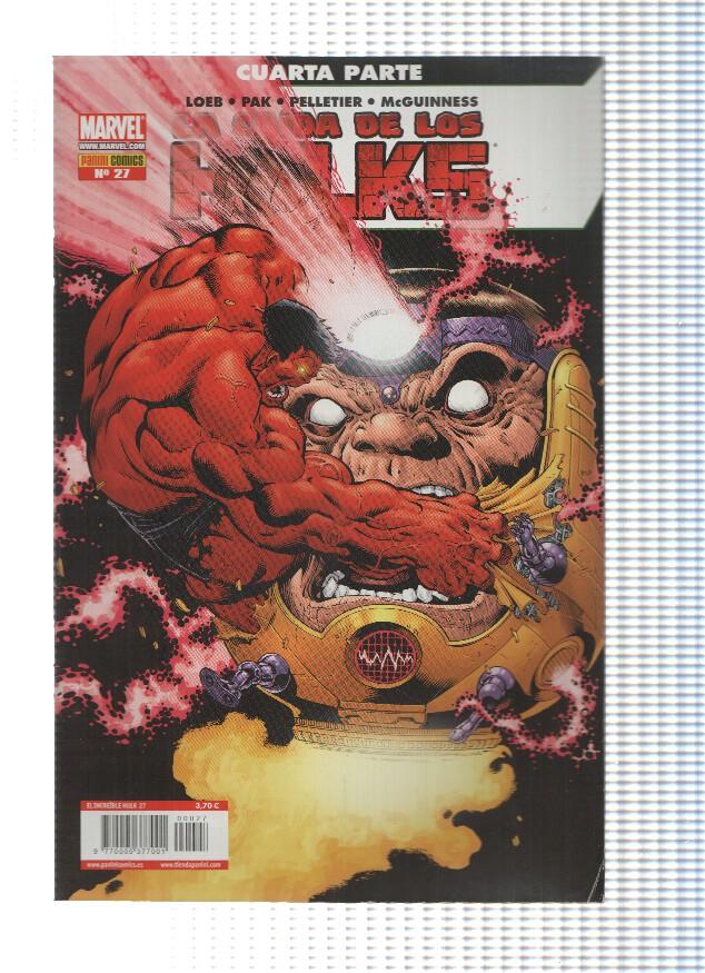 EL INCREIBLE HULK, Volumen 1: Numero 27: La Caida de los Hulks 4 (Panini 2010)
