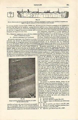 LAMINA ESPASA 23156: Buque cisterna de petroleo