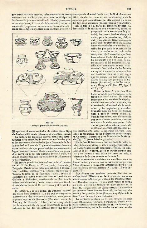 LAMINA ESPASA 23207: Ceramica de Galitzia Polonia