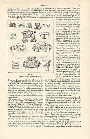 LAMINA ESPASA 23207: Ceramica de Galitzia Polonia