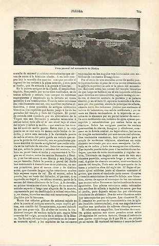 LAMINA ESPASA 23215: Vista general del Monasterio de Piedra