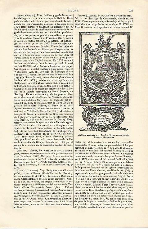 LAMINA ESPASA 23218: Exlibris por Jacobo Piedra