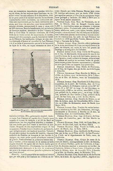 LAMINA ESPASA 23221: Monumento de la batalla de Las Piedras