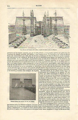 LAMINA ESPASA 23243: Templo de Luxor Egipto