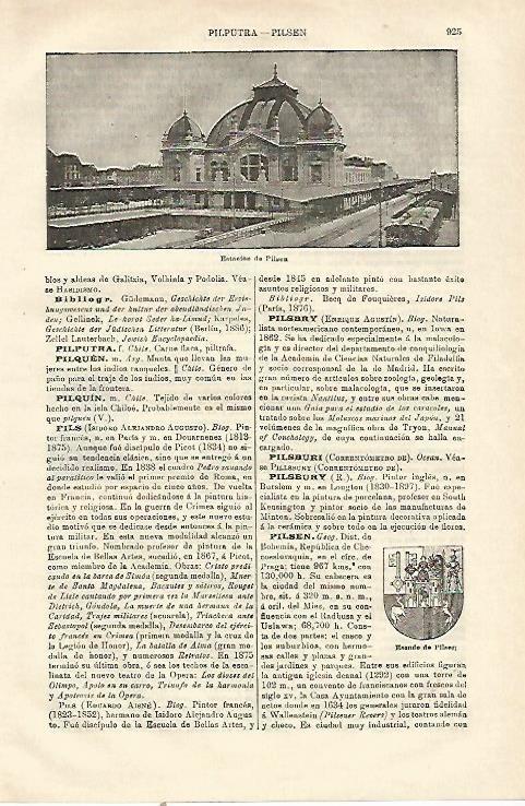 LAMINA ESPASA 23246: Estacion de Pilisen