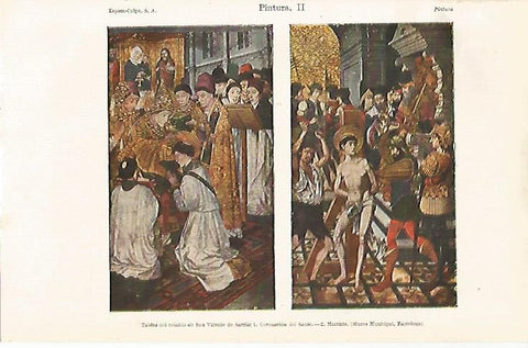 LAMINA ESPASA 23273: Tabla del retablo de San Vicenç de Sarria