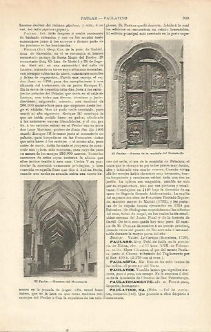 LAMINA ESPASA 23278: Puerta del Monasterio  de El Paular