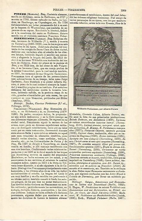 LAMINA ESPASA 23306: Wilibaldo Pirkheimer por Durero
