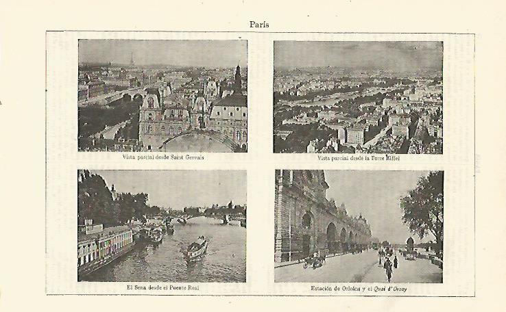 LAMINA ESPASA 23321: Vistas parciales de Paris