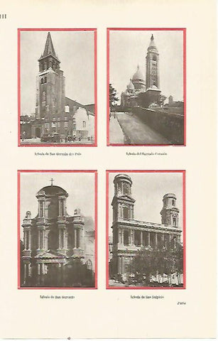 LAMINA ESPASA 23338: Iglesia del Sagrado Corazon de San Gervasio y San Suplicio de Paris