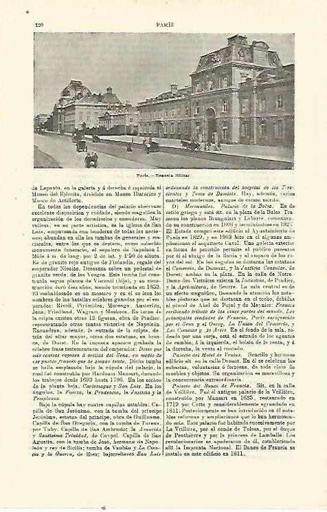 LAMINA ESPASA 23341: Escuela Militar de Paris
