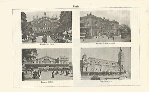 LAMINA ESPASA 23352: Estaciones de Paris