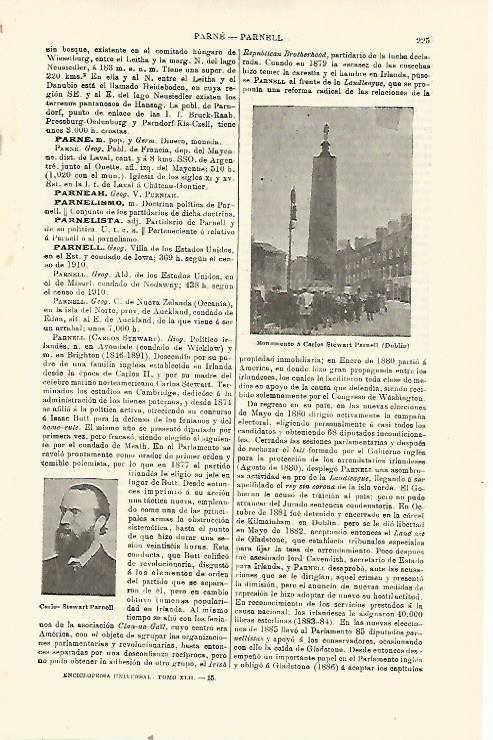 LAMINA ESPASA 23367: Monumento a C. Steward en Dublin