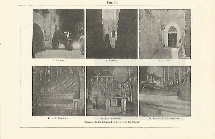 LAMINA ESPASA 23413: La Via Dolorosa en Jerusalen desde la Puerta de San Esteban