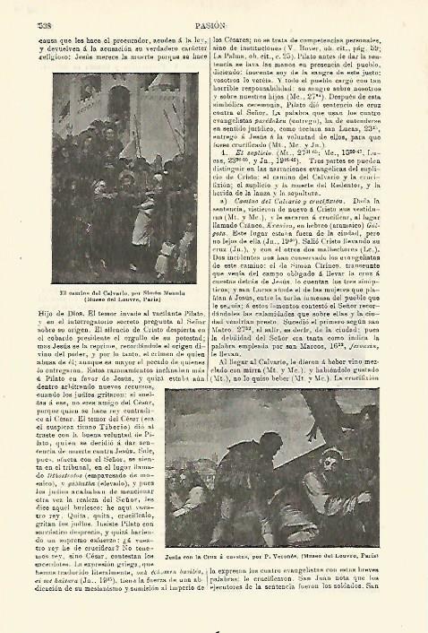 LAMINA ESPASA 23416: El camino del Calvario por Mennin